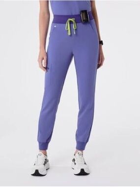Figs Zamora™ - High Waisted Scrub Pants - BLUEBERRY *LIMITED EDITION*
